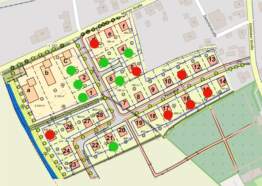 Baugrundstücke und Gewerbeflächen in St.Michaelisdonn