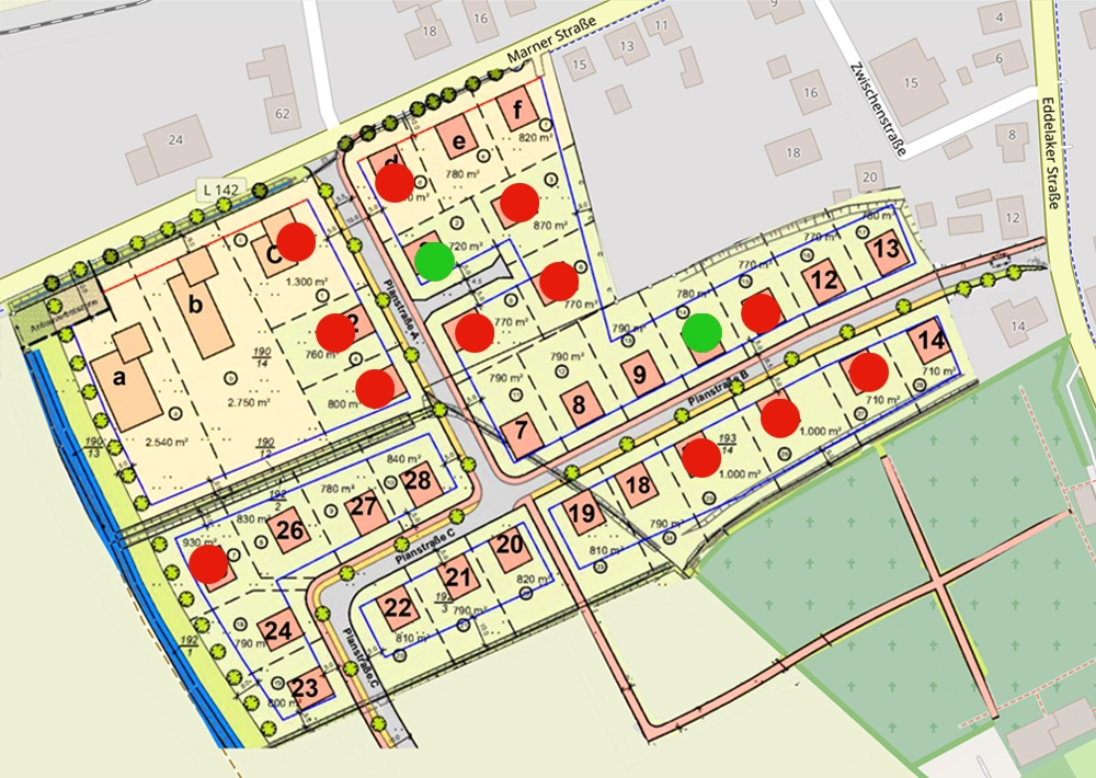 Baugrundstücke und Gewerbeflächen in St.Michaelisdonn