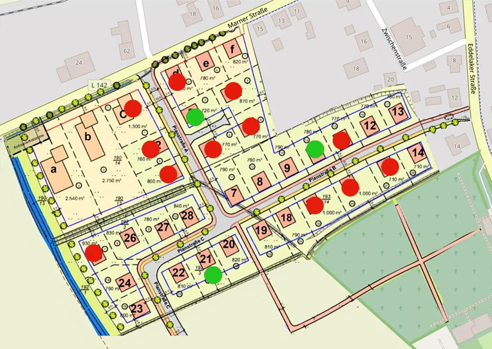 Baugrundstücke und Gewerbeflächen in St.Michaelisdonn